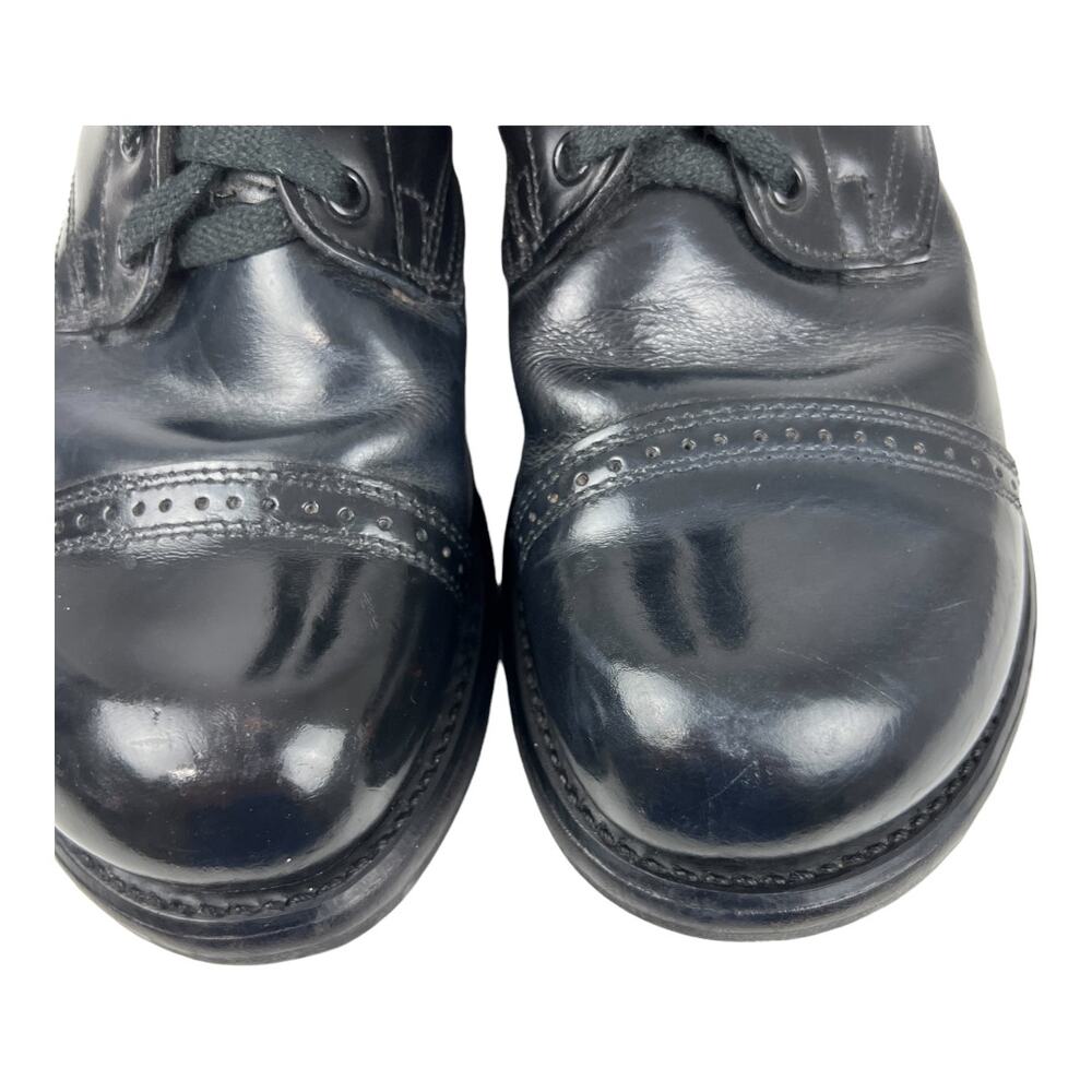 HH Brand Double H 975 Military Combat Jump Boots Cap Toe Upper Leather USA 9 1/2 - Picture 10 of 12